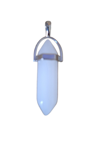 PENDENTIF QUARTZ LAITEUX