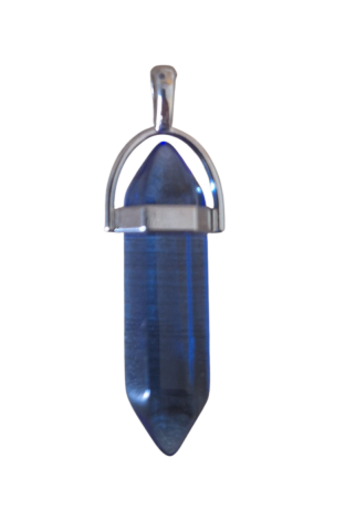 PENDENTIF CRISTAL AURA BLEU ROY