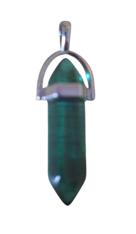 PENDENTIF CRISTAL  VERT MENTHE